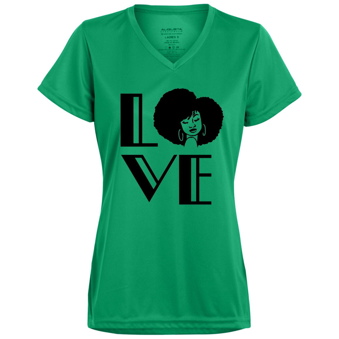 Afro Love V-Neck Tee