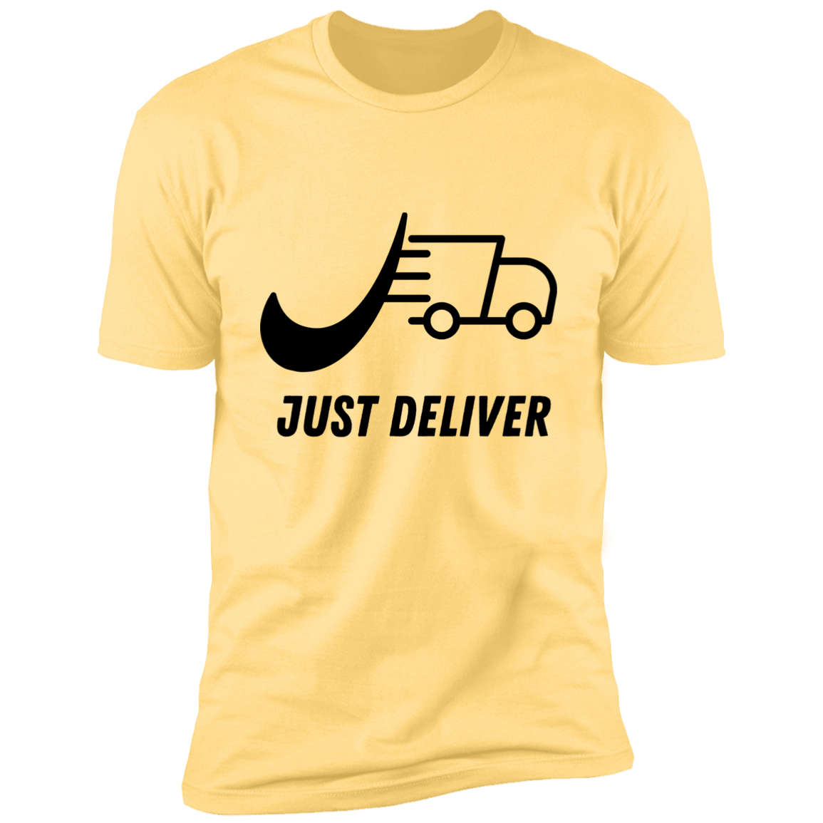 Just Deliver Truck Black Premium Short Sleeve T-Shirt