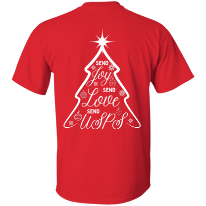Send USPS XMas 5.3 oz. T-Shirt