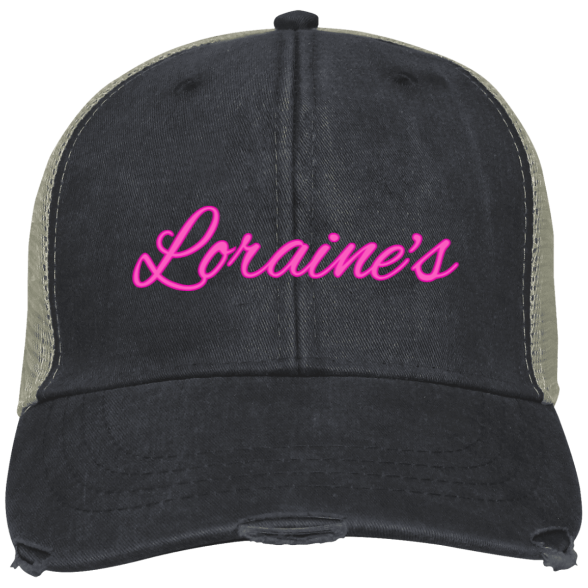 Loraine's Bright Pink Embroidered Ollie Cap