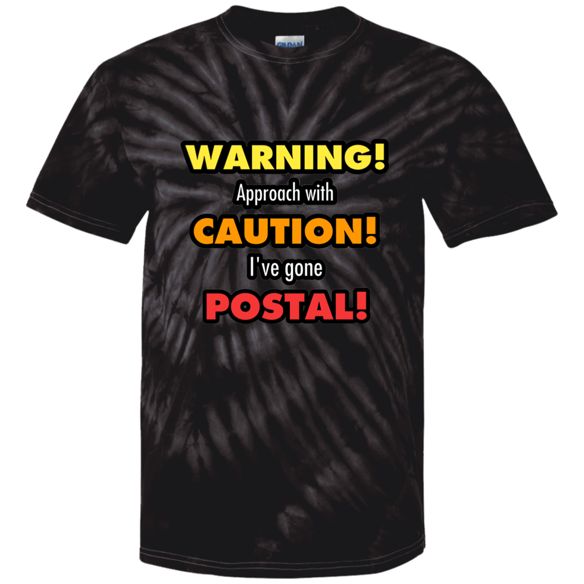 Gone Postal 100% Cotton Tie Dye T-Shirt