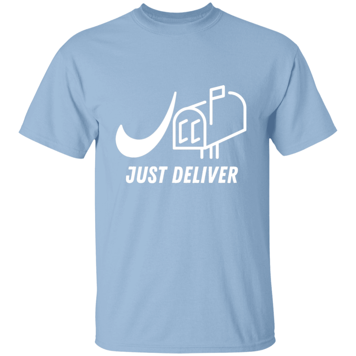 Just Deliver Mailbox White 5.3 oz. T-Shirt