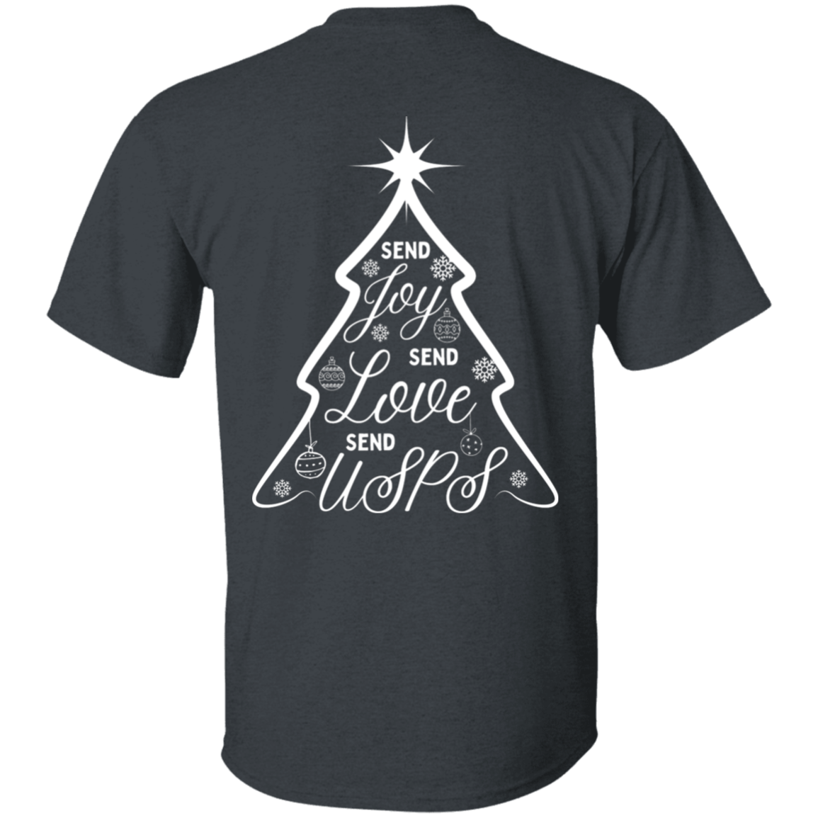 Send USPS XMas 5.3 oz. T-Shirt