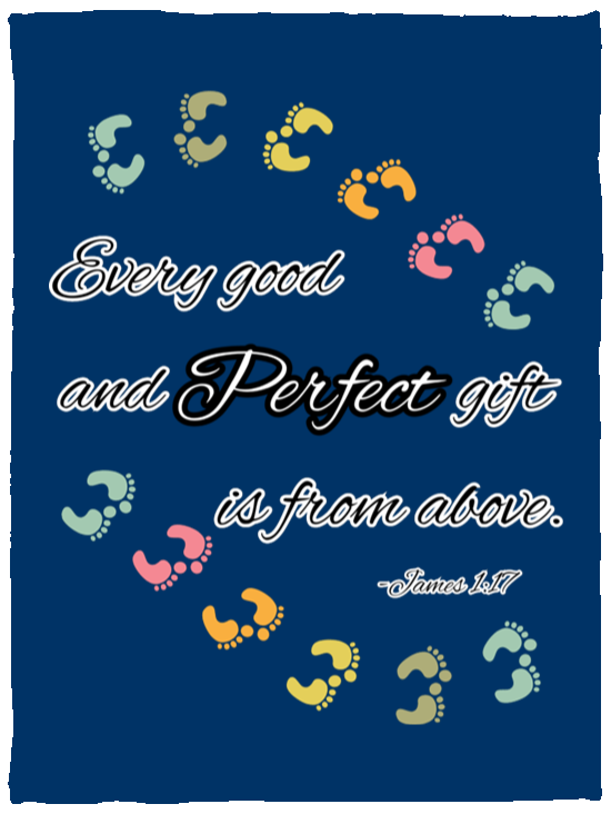 James 1:17 Cozy Plush Fleece Blanket - 30x40