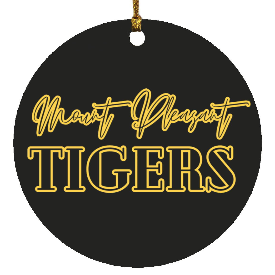 MP Tigers Circle Ornament