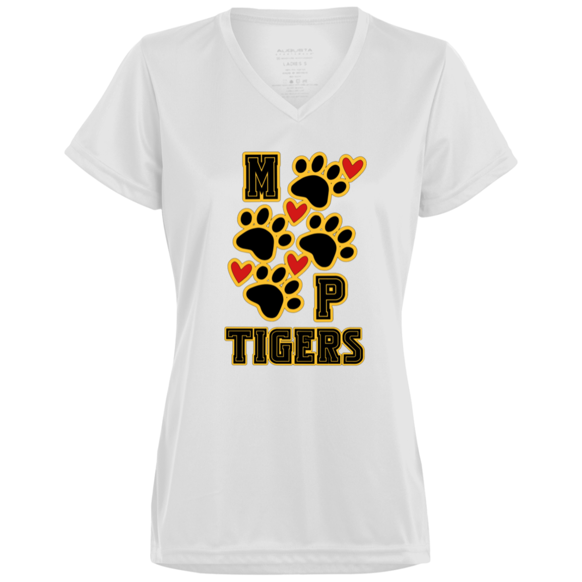 MP Tigers Heart & Sole V-Neck Tee