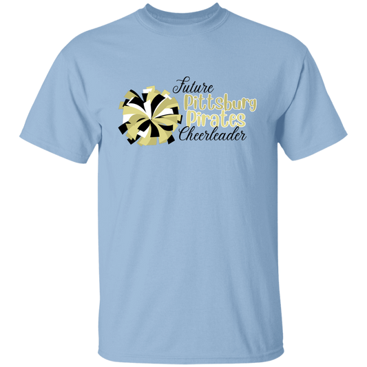 Future Pitt Pirate Cheer Pom Youth 5.3 oz 100% Cotton T-Shirt