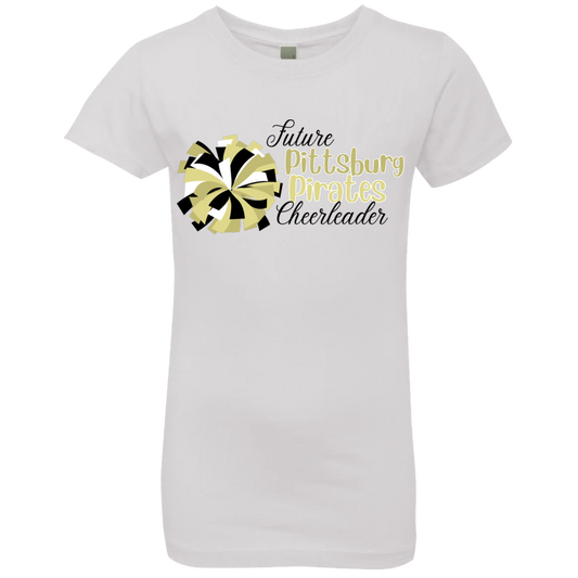 Future Pitt Pirate Cheer Pom Girls' Princess T-Shirt