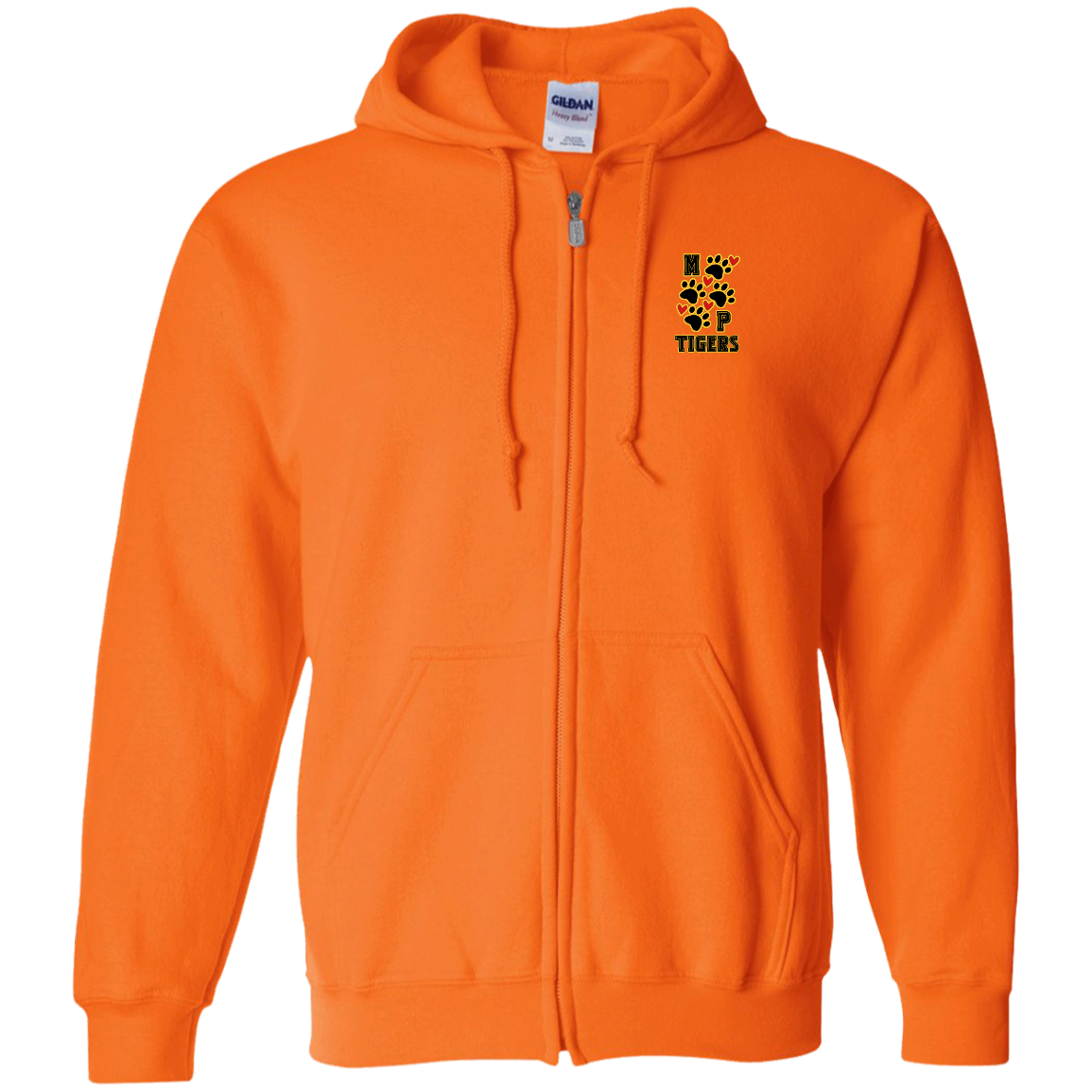 MP Tiger Heart & Sole- Zip Up Hooded Sweatshirt