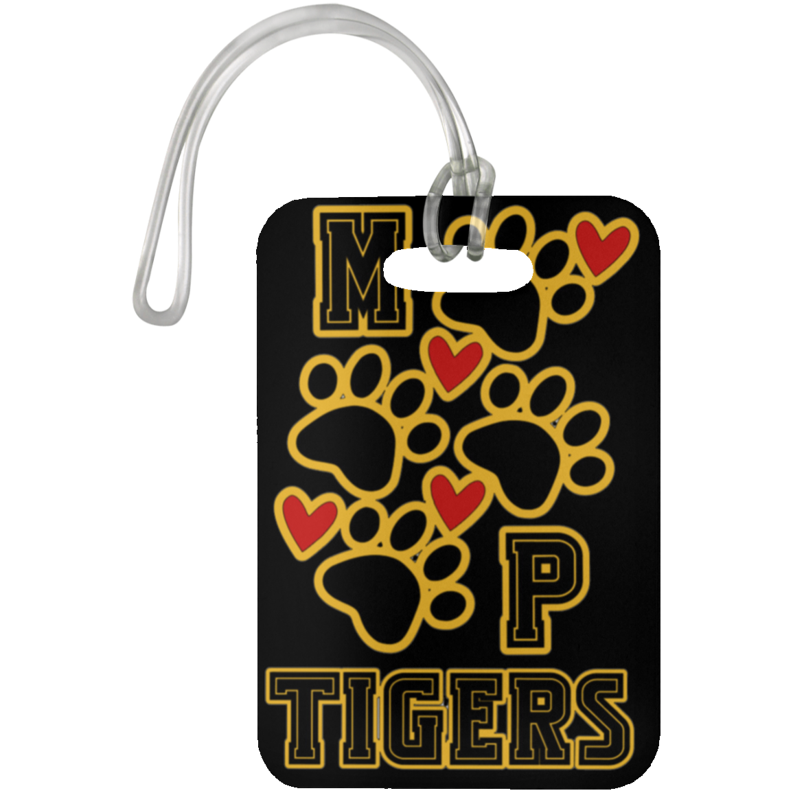 MP Tiger Paws&Hearts Luggage Bag Tag