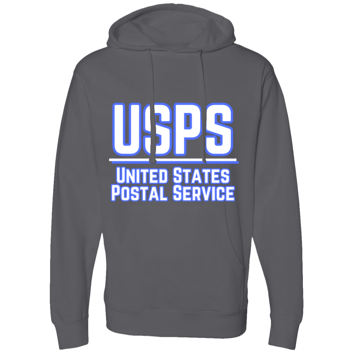USPS B&W Midweight Hooded Sweatshirt