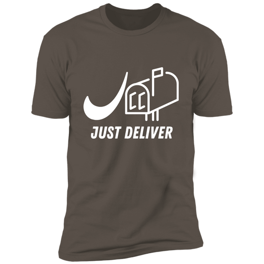 Just Deliver Mailbox White Premium Short Sleeve T-Shirt