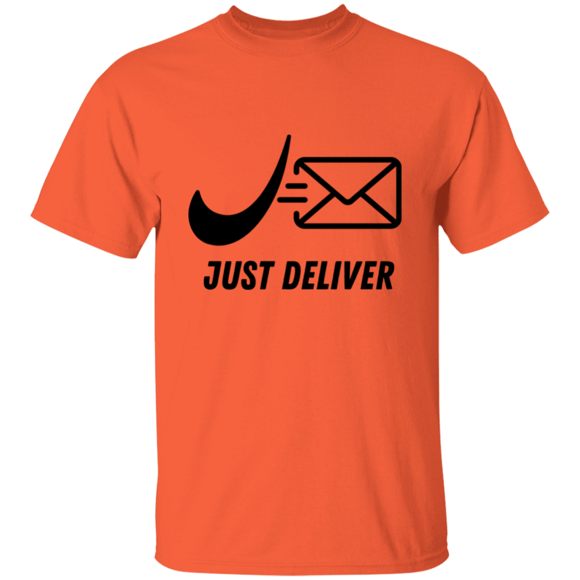 Just Deliver Envelope Black 5.3 oz. T-Shirt
