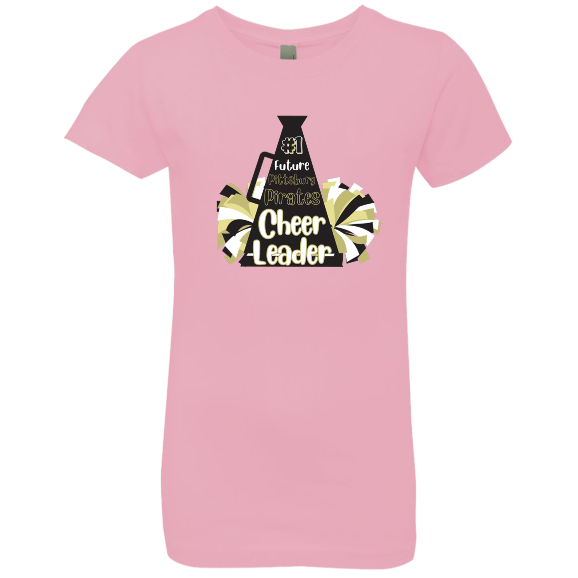 Future Pitt Pirate Cheer Megaphone Girls' Princess T-Shirt