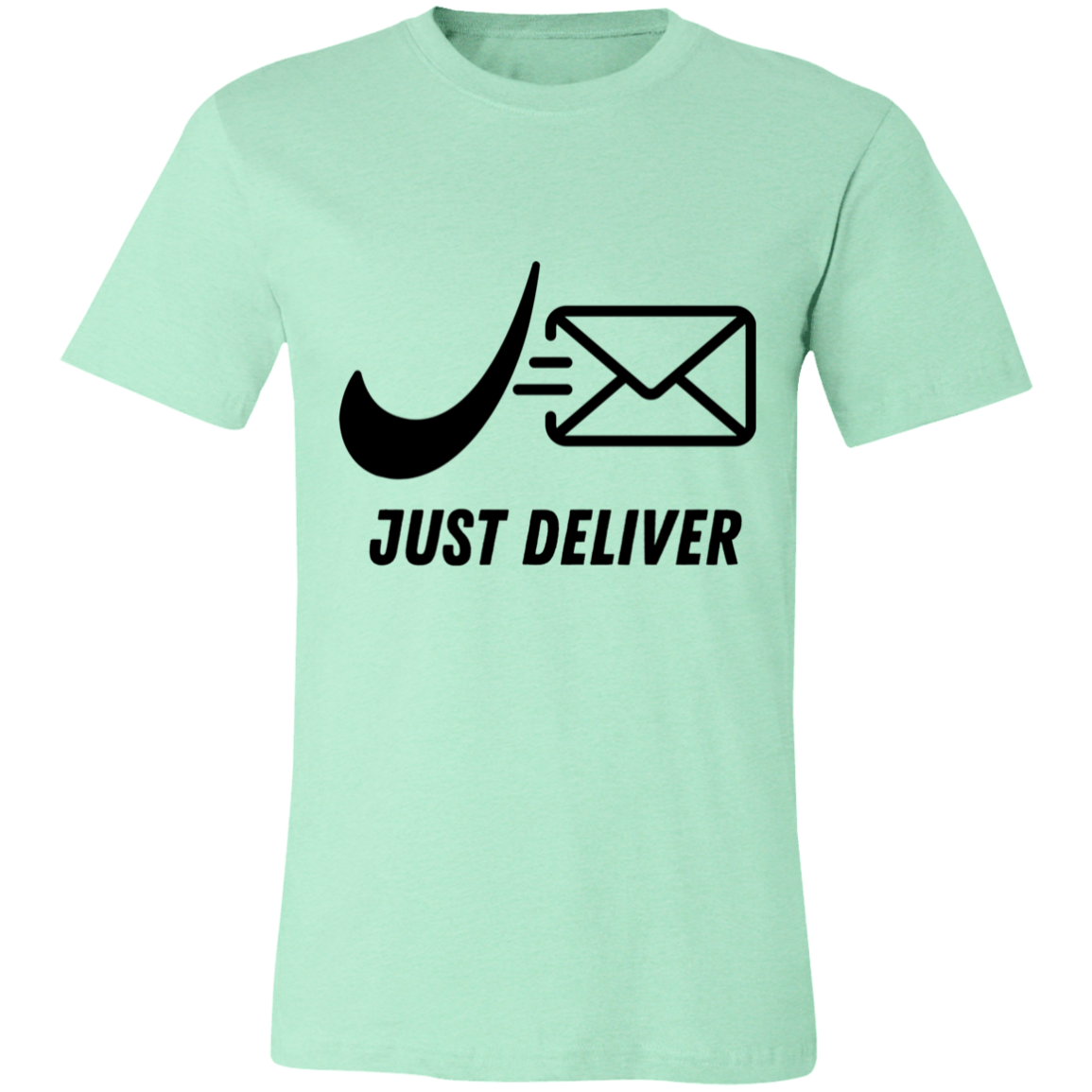 Just Deliver Envelope Black Unisex Jersey Short-Sleeve T-Shirt