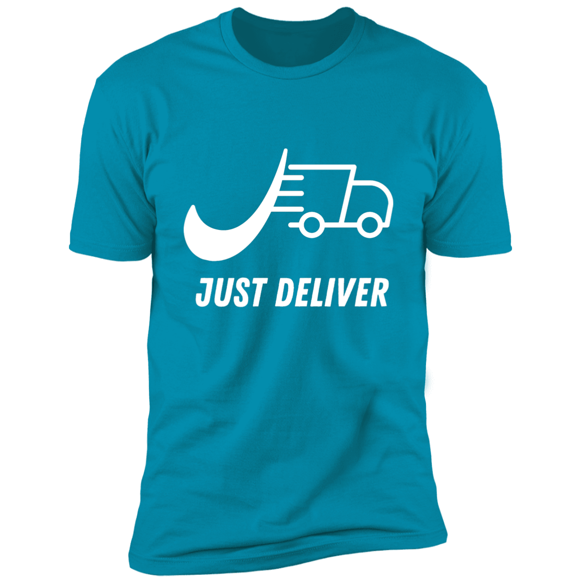 Just Deliver Truck White Premium Short Sleeve T-Shirt