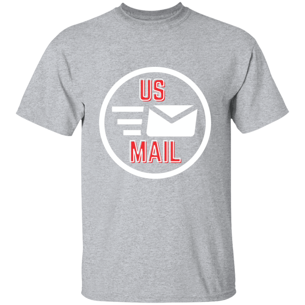 USMAIL Red 5.3 oz. T-Shirt