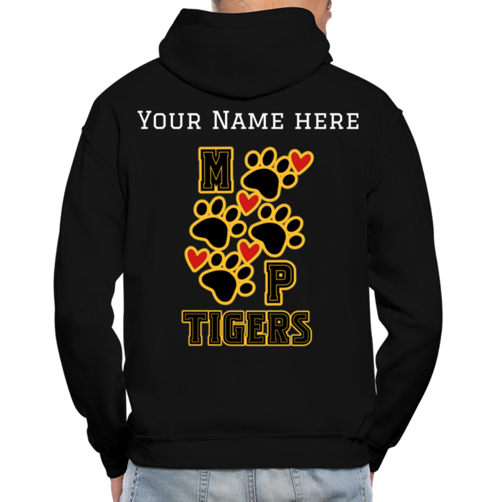MP Tigers Heart & Sole Name Hoodie- Gildan Heavy Blend Adult Hoodie - black