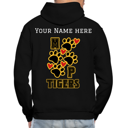 MP Tigers Heart & Sole Name Hoodie- Gildan Heavy Blend Adult Hoodie - black