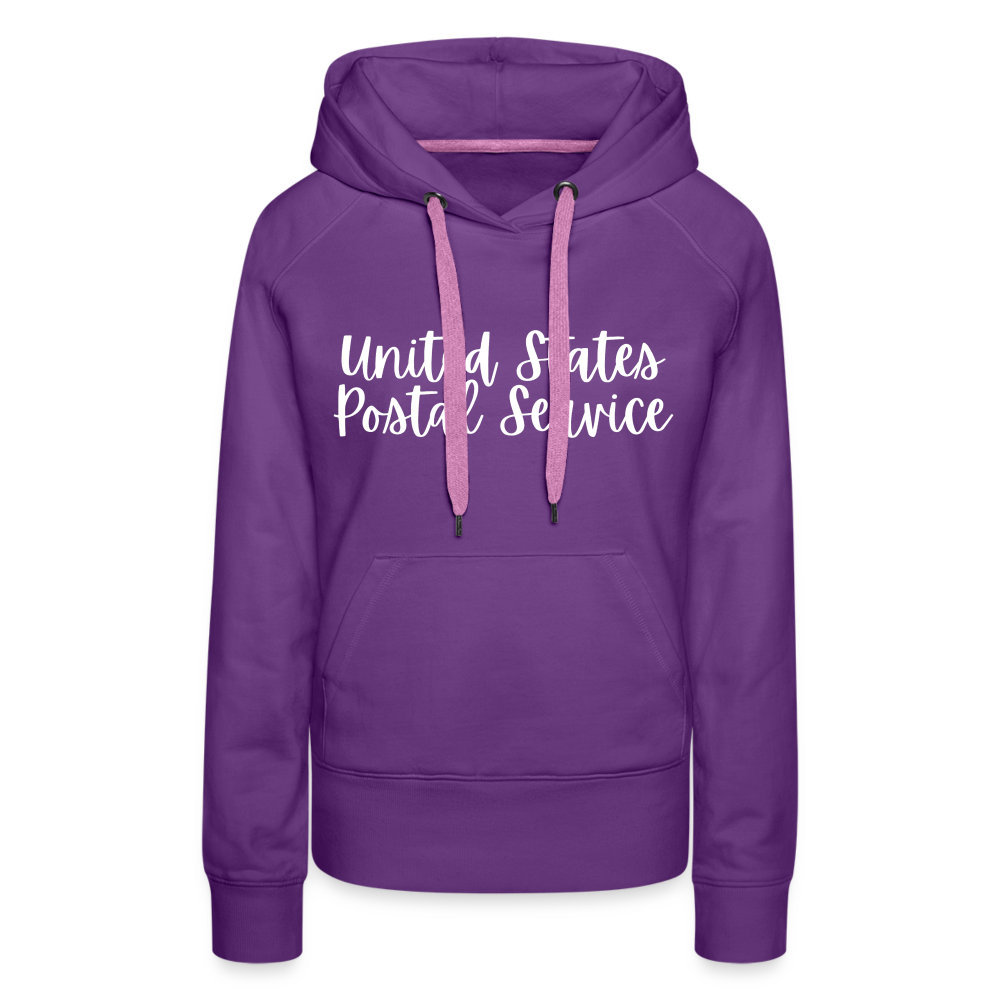 Women’s Premium Hoodie Peace Love Mail - purple 