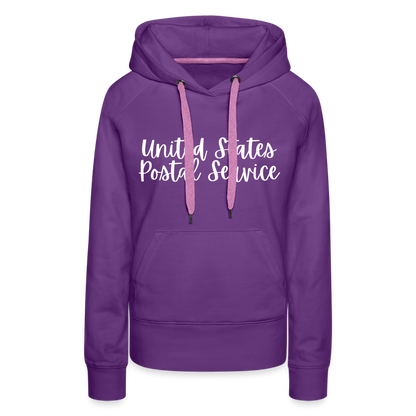 Women’s Premium Hoodie Peace Love Mail - purple 