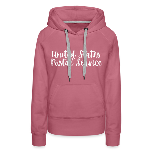 Women’s Premium Hoodie Peace Love Mail - mauve