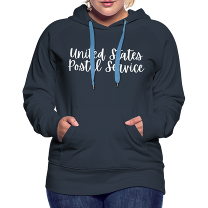 Women’s Premium Hoodie Peace Love Mail - navy
