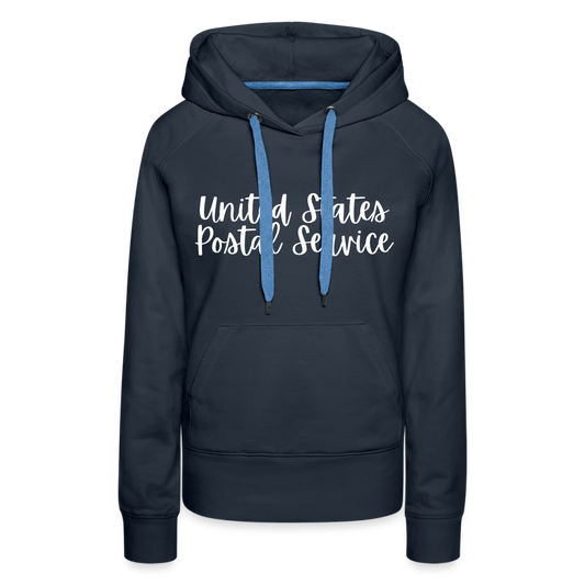 Women’s Premium Hoodie Peace Love Mail - navy