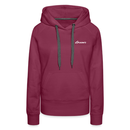 Women’s Premium Hoodie Deu 31:6 - burgundy