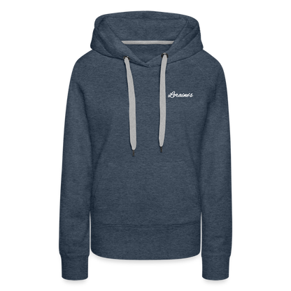 Women’s Premium Hoodie Deu 31:6 - heather denim
