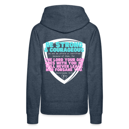 Women’s Premium Hoodie Deu 31:6 - heather denim