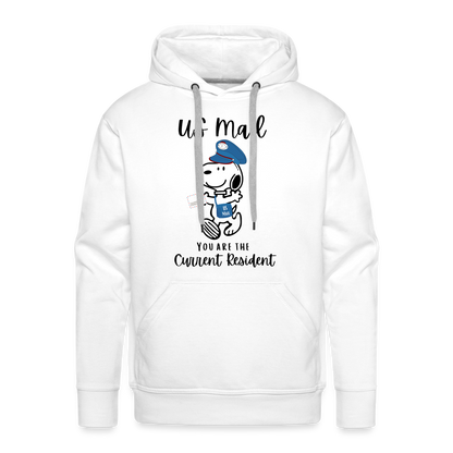 Current Resident front Premium Hoodie - white