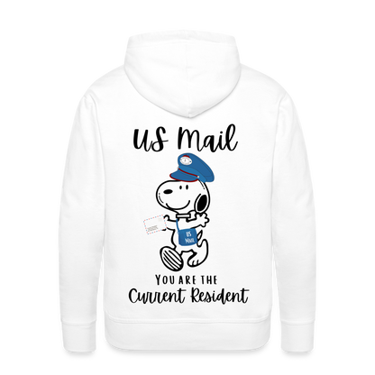 USPS Current Resident Back Premium Hoodie - white