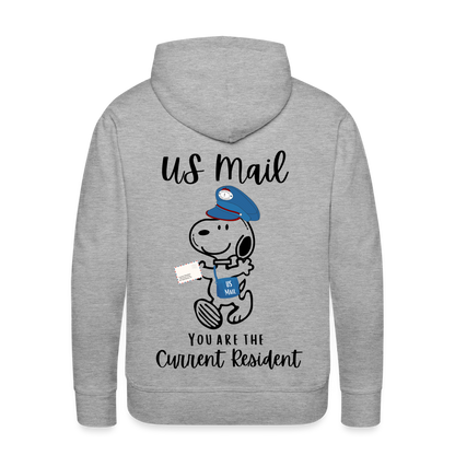 USPS Current Resident Back Premium Hoodie - heather grey