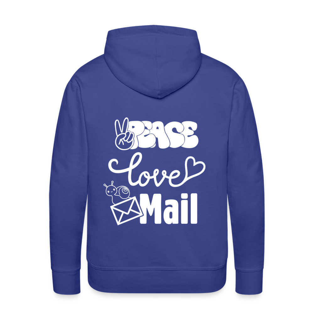 Peace Love Mail Premium Hoodie S-5XL - royal blue
