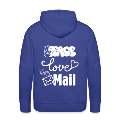 Peace Love Mail Premium Hoodie S-5XL - royal blue