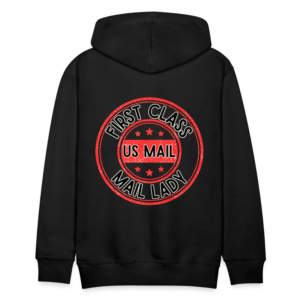 First Class Mail Lady Premium Hoodie S-5XL - black