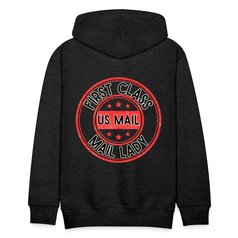 First Class Mail Lady Premium Hoodie S-5XL - charcoal grey