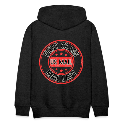 First Class Mail Lady Premium Hoodie S-5XL - charcoal grey