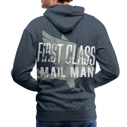 First Class Mail Man Premium Hoodie S-5XL - heather denim