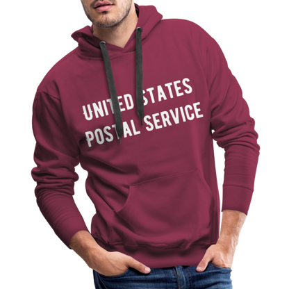 US Mail Eagle & Flag Premium Hoodie S-5XL - burgundy
