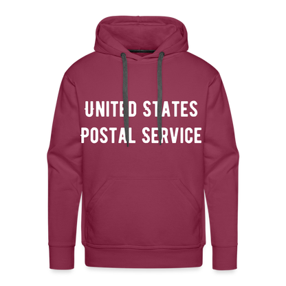 US Mail Eagle & Flag Premium Hoodie S-5XL - burgundy
