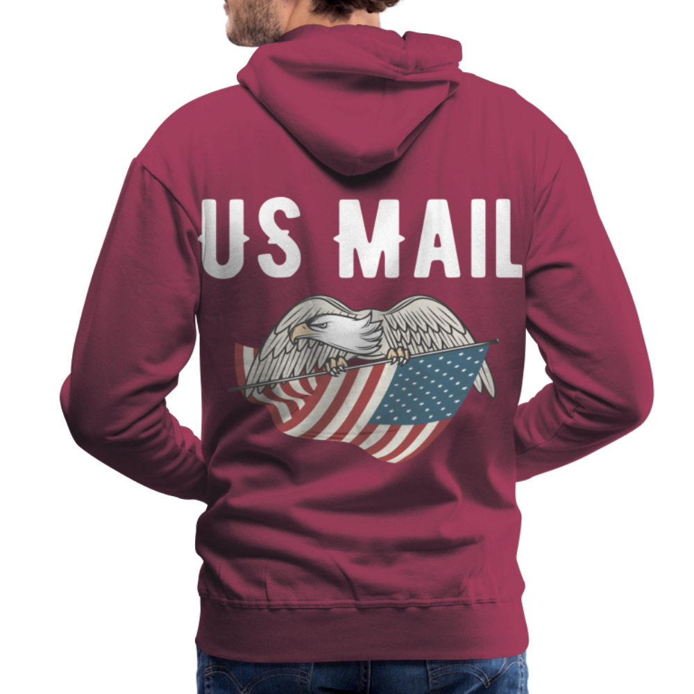 US Mail Eagle & Flag Premium Hoodie S-5XL - burgundy