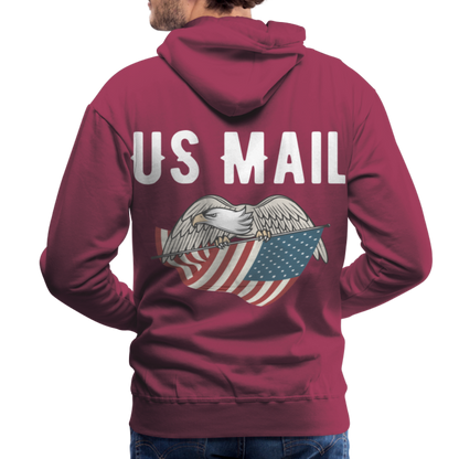 US Mail Eagle & Flag Premium Hoodie S-5XL - burgundy