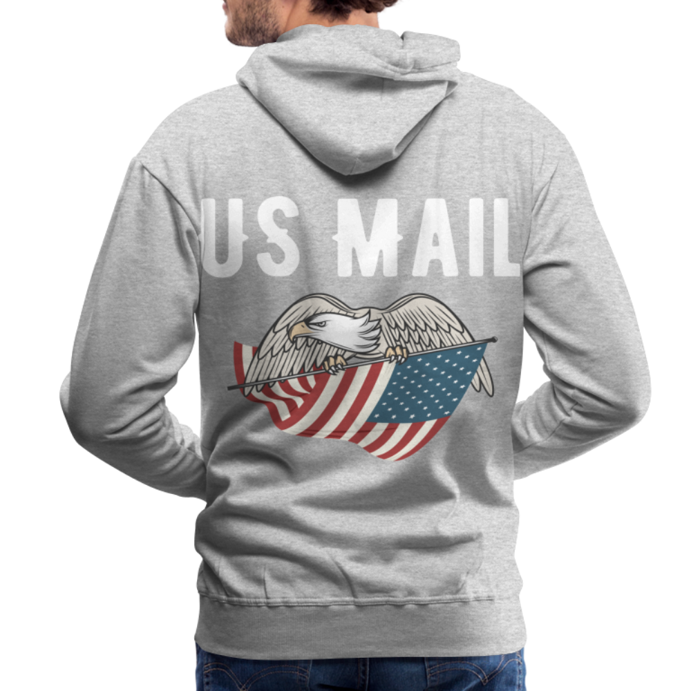 US Mail Eagle & Flag Premium Hoodie S-5XL - heather grey