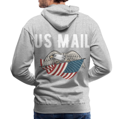 US Mail Eagle & Flag Premium Hoodie S-5XL - heather grey