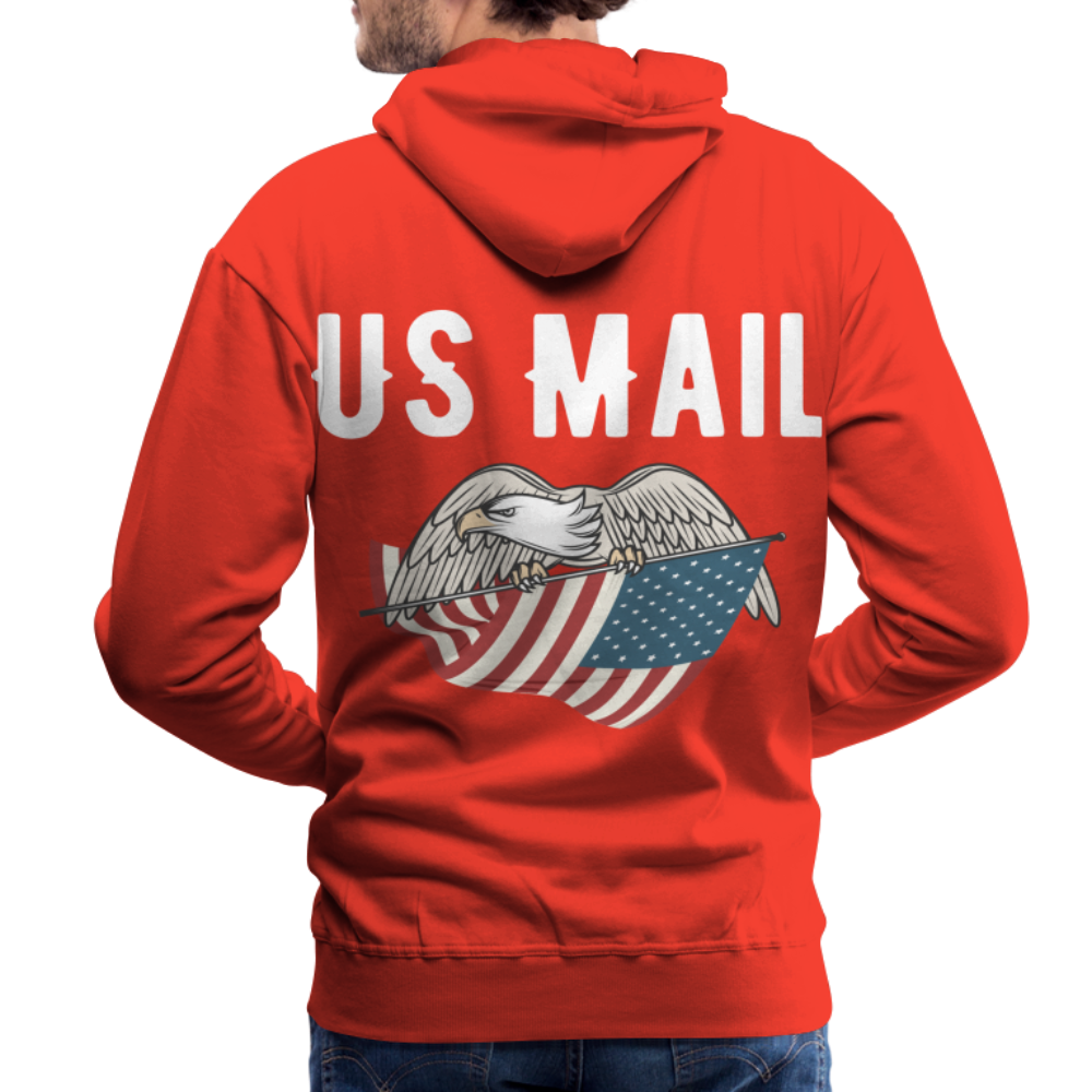 US Mail Eagle & Flag Premium Hoodie S-5XL - red
