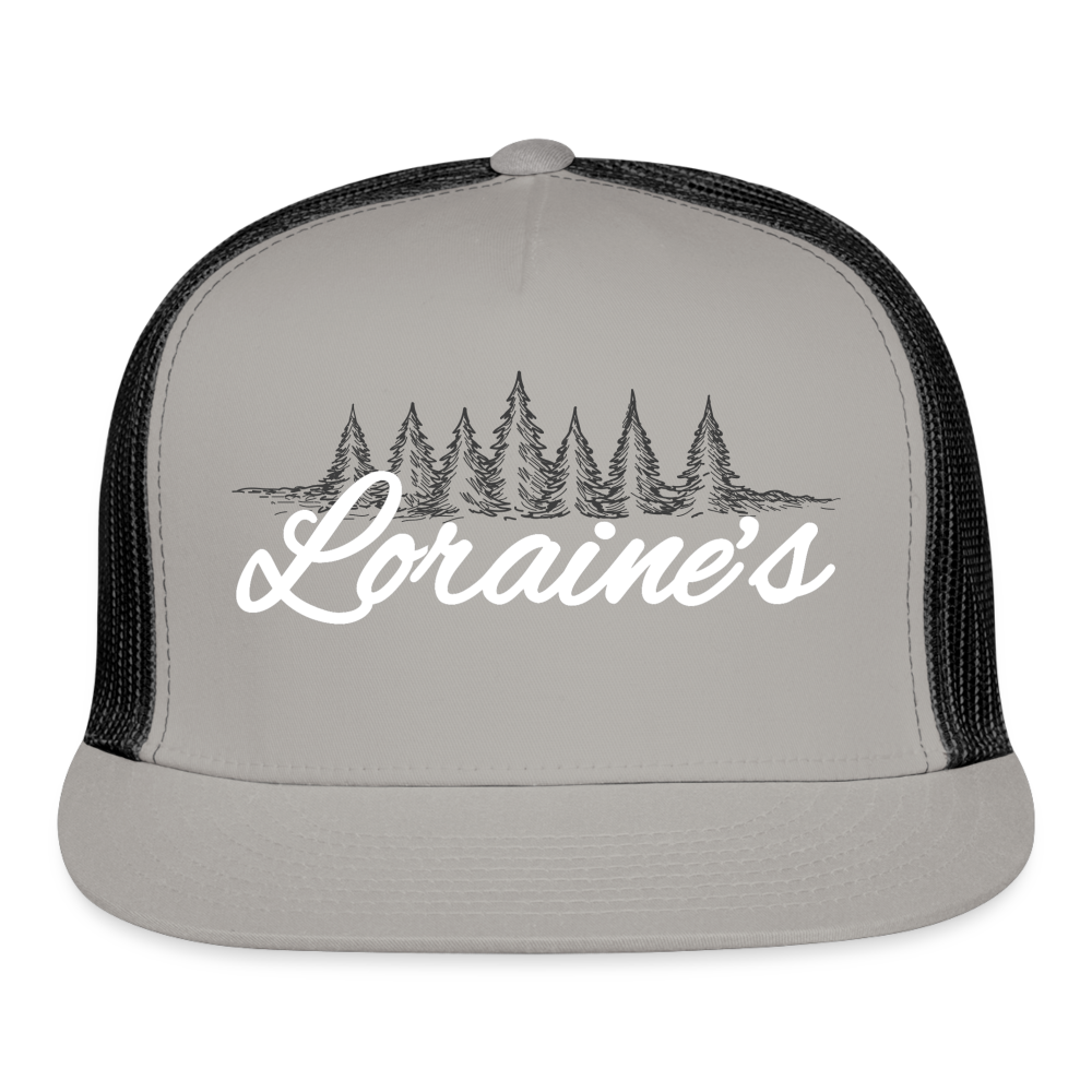 Loraine's Trucker Cap - gray/black