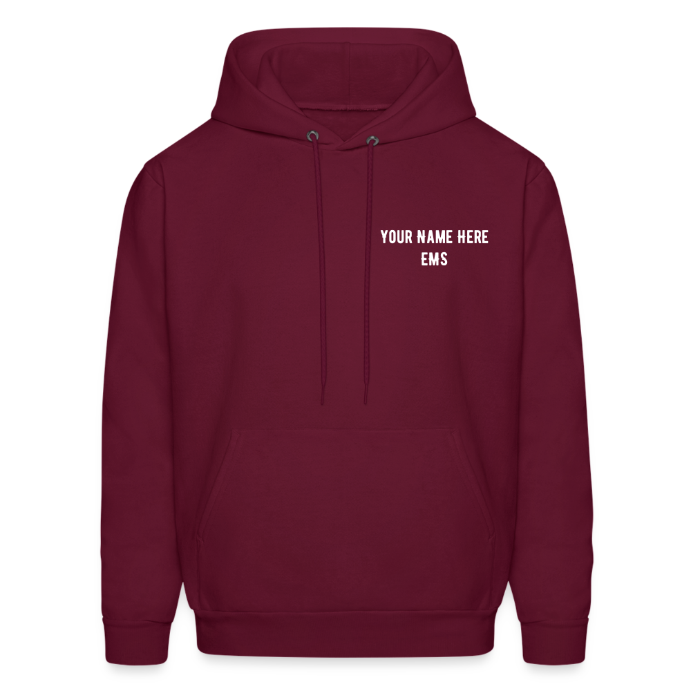 EMS How I Roll Hoodie S-5XL - burgundy