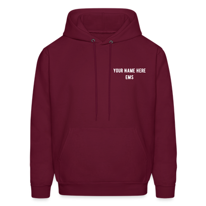 EMS How I Roll Hoodie S-5XL - burgundy